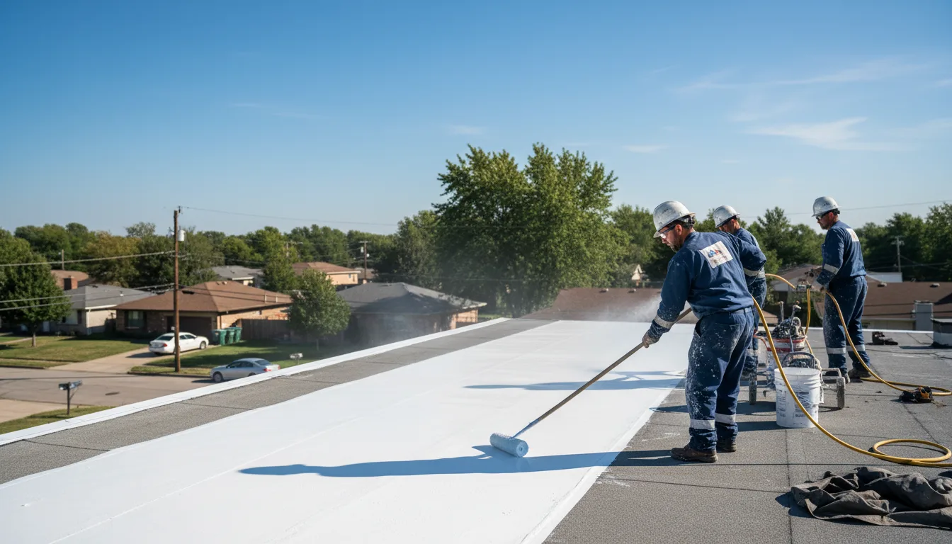 Commercial roof coating in Sauk City, WI near me